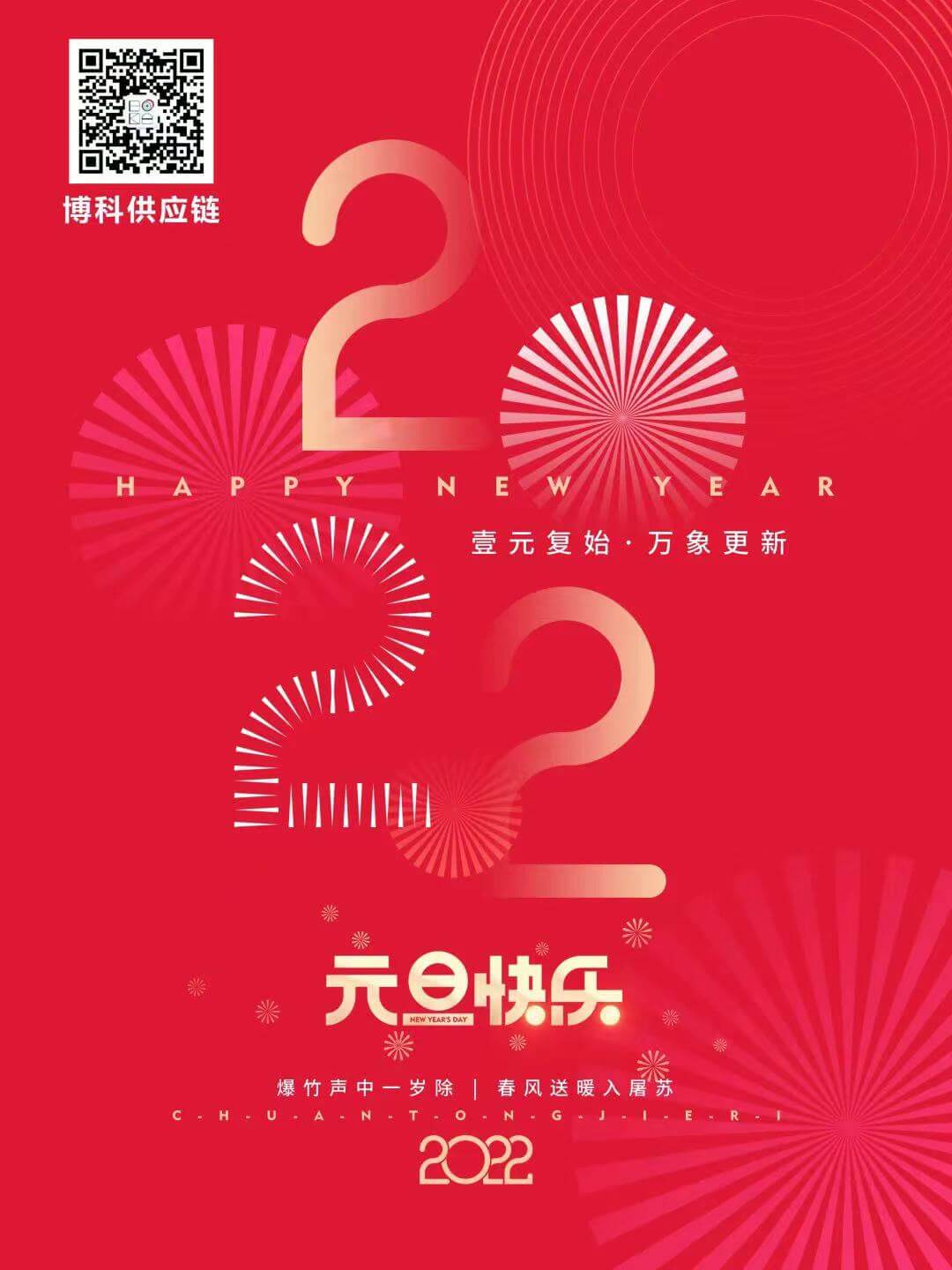 再见2021，您好2022—yy易游体育祝您元旦快乐！